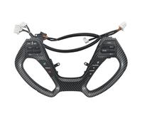 Bouton Volant Multifonction Pour Kia Pour Rio 3 K3 Pour K3S 2011 - 2017, Contrôleur Criuse, Commutateurs Voiture Musique DVD Boutons de Navigation contrôleur(Carbon fiber Switch)