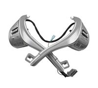 Bouton volant multifonction Pour Nissan Navara 2017-2021 Et Xterra Terra 2018-2020 : Commodo De Régulateur De Vitesse Bicolore (référence 25550-3TA3A)(Argent)