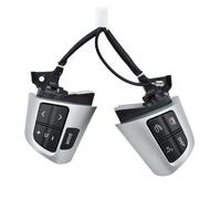 Bouton volant multifonction Pour Toyota Pour Corolla/Wish/Altis Bouton Commande Audio Au Volant Qualité D'origine Commutateur Régulateur Vitesse 84250-02230(Silver button)