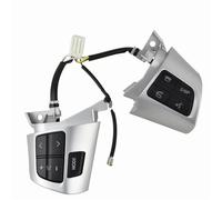 Bouton volant multifonction Pour Toyota Pour Corolla Wish Pour Rav4 Altis Boutons Commutateurs Volant(Argent)