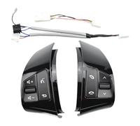 Bouton Volant Voiture Interrupteur Contrôle Volume Audio Bluetooth 8 Touches Pour Hyundai Pour Elantra HD 2008-2010 Boutons Multifonctions Volant(Piano black- 8keys)