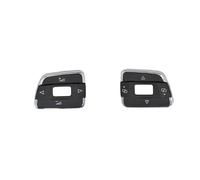 Bouton Volant Voiture Multifonctionnel, Commutateurcommande Audio, Accessoires Automobiles Intérieurs Pour VW Pour Passat B7 Pour Sharan 2011-2015 Boutons Commande(A 1Pair)