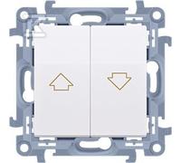 Bouton volet blanc SIMON10 CZP1.01/11