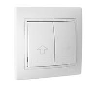 Bouton volet roulant blanc série Europe