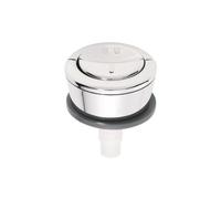 Bouton WC - SOMATHERM FOR YOU - Chromé double commande - Métal - 3/6 Litres - Gris