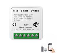 Bouton WiFi Pour Les Lumières - avec Fonction Minuterie Module de Commande à Distance | Bouton Connecté D'Éclairage,pour Maison Cuisine Chambre Ventilateur Chauffe-eau Climatiseur
