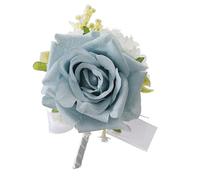 Boutonnière à fleurs en soie faite à la main, épingle à revers élégante pour fête nuptiale et occasions spéciales, boutonnières de mariage en soie pratiques