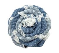 Boutonnière artisanale en denim camélias réutilisable en tissu floral pour vêtements accessoires polyvalents pour garde-robe accessoire de mode durable