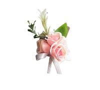 Boutonnière de corsage violet, accessoires de mariage, fleurs à boutonnière, roses artificielles, décoration de bal de promo for petit ami pour mariage(Boutonniere H)