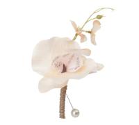 Boutonnière de mariage Broche Mode Demoiselle d'honneur Corsage Fleur Artificielle pour Mariage Saint-Valentin, 0.01 Ounce (Pack of 120), Soie, Agate