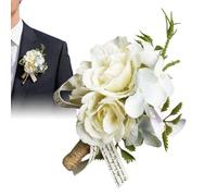 Boutonnière pour Homme - Épingle à boutonnière en Forme de Artificielle, Ornement Classique pour vêtements de, Embellissement élégant pour vêtements d'événement | Accessoires cérémoni