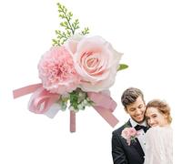 boutonnière pour Mariage: Corsage de, à l'œil pour le marié et le témoin avec artificiel, pour la cérémonie de mariage, anniversaire, dîner formel