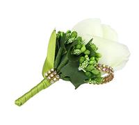 Boutonnière Rose Boutonnières Fleur Marié Marié Meilleur Hommes 's Broche Corsage Boutonnière Artificielle pour Costume De Bal Décor Décor Écologique et PratiqueUtile et professionnel.