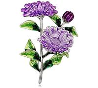 Boutonniere Wrist Fashion Small Daisy brooches for Women Ladies Dripping Oil Flower Corsage pins Clothes Brooch Made in China