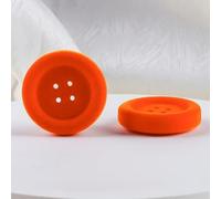 Boutons, 10 À 100 Pièces, Boutons Ronds À 4 Trous Cousus À La Main, Boutons Colorés Pour Pulls, Boutons Décoratifs, Accessoires de Couture/Orange/18Mm 100Pcs