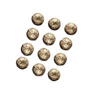 Boutons 10 Pièces 10/12mm Vintage Métallique Rond Or Argent Boutons Forme Irrégulière Petit Bouton Chemise Vêtement Décoratifs(Golden,12MM)