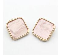 Boutons 10pcs 30mm Big Buttons For Coat Convex Flat Design Black For Clothing Sewing Accessories Pink Square For Shirt(Pink,15mm-10pcs)