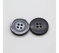 boutons， 15/18/20/23/25mm Fashion Round Resin Buttons for Clothes Pants Coat Jacket DIY Crafts Sewing(Black,20mm 15pcs)