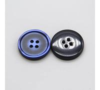 boutons， 15/18/20/23/25mm Fashion Round Resin Buttons for Clothes Pants Coat Jacket DIY Crafts Sewing(Blu,23mm 15pcs)
