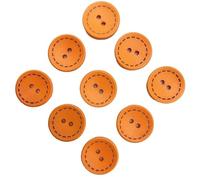 Boutons 15-25mm Colored Children's Round Buttons With Wooden Dotted Lines Handmade Scrapbooking For Wedding Decor Sewing Accessories(07,25mm(10pcs))