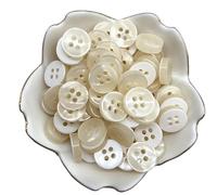 Boutons 50pcs 12mm Color Resin Cat Eye Button Pearllight Bowl Shape Four Wedding Decoration Sewing Accessories(31)