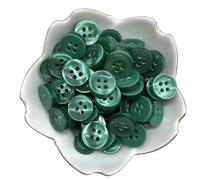 Boutons 50pcs 12mm Color Resin Cat Eye Button Pearllight Bowl Shape Four Wedding Decoration Sewing Accessories(32)