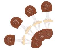 Boutons à Bascule Décoratifs 4 Paires en Bois et Corde de Coton