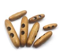 Boutons à bascule en bois de forme ovale, 10 pièces, artisanat couture, accessoires compatibles for vêtements, manteau, cape, veste, Blazer Pour La Couture(Color 3,40mm)
