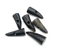 Boutons à bascule en corne, Boutons de klaxon à bascule 2 trous, noirs, 36-55 mm, lot 3(1#36 * 14mm)