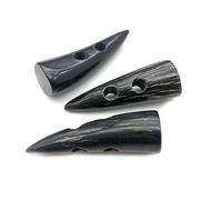 Boutons à bascule en corne, Boutons de klaxon à bascule 2 trous, noirs, 36-55 mm, lot 3(4#53 * 20mm)