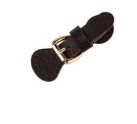 Boutons à bascule en cuir, Attaches à bascule for manteau paquet de 5 fermoirs magnétiques en cuir PU café foncé et beige 8 cm(Dark Coffee)