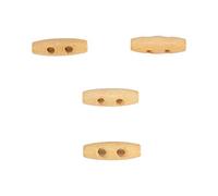 Boutons à Bascule pour Chandails, Manteau Duffle à Bascule en Bois 20mm Couture Tricotage Boutons 30mm 50 Pcs/Lot Bouton en Bois 2 Trous