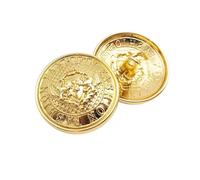 Boutons à coudre Boutons Métalliques Bouclier Vintage, Ensemble De 10 Pièces, Multicolore, Plusieurs Tailles, Couture Vêtements(Gold,15mm-10pcs)