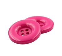 Boutons à Coudre Boutons Ronds En Résine Plastique À 4 Trous, 15 Mm, 18, 20, 23, 25, 28, 30, 34, 38, Noir Et Blanc, For Couture, Scrapbooking, Bricolage(03 rose red,28mm 14pieces)