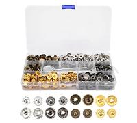 Boutons à Coudre, Fer Léger, 120 Sets/Boîte, Petit, Pratique - Durable et Antirouille, Ferme et Facile à Installer, Idéal pour Couture et Artisanat