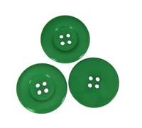Boutons à Coudre Lot de 5 gros boutons ronds en résine à 4 trous for vêtements, manteaux, accessoires couture, décoration artisanale, 3,8 cm(Light Grey)