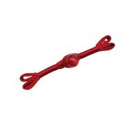 Boutons à nouer chinois pour manteaux chinoises, 5 boutons en perles de jade multicolores 8 cm, motif queue d'hirondelle, avec un seul mot(Rosso)