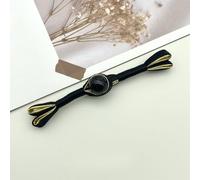 Boutons à nouer chinois pour manteaux chinoises, 5 boutons en perles de jade multicolores 8 cm, motif queue d'hirondelle, avec un seul mot(Black+gold)