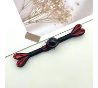 Boutons à nouer chinois pour manteaux chinoises, 5 boutons en perles de jade multicolores 8 cm, motif queue d'hirondelle, avec un seul mot(Black+red)