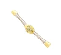 Boutons à nouer chinois pour manteaux chinoises, 5 boutons multicolores tissés à la main et incrustés de diamants for cheongsam (costume Tang, hanfu)(Style 17)