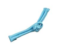 Boutons à nouer chinois pour manteaux chinoises, 50 boutons multicolores en satin de 9 cm avec un seul mot, for costumes Cheongsam, Hanfu et Tang(Sky Blue)