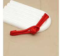 Boutons à nouer chinois pour manteaux chinoises, 50 boutons multicolores en satin de 9 cm avec un seul mot, for costumes Cheongsam, Hanfu et Tang(Bright Red)