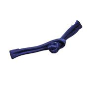 Boutons à nouer chinois pour manteaux chinoises, 50 boutons multicolores en satin de 9 cm avec un seul mot, for costumes Cheongsam, Hanfu et Tang(Royal Blue)