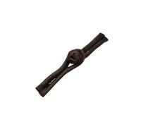 Boutons à nouer chinois pour manteaux chinoises, 50 boutons multicolores en satin de 9 cm avec un seul mot, for costumes Cheongsam, Hanfu et Tang(Bruin)