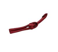 Boutons à nouer chinois pour manteaux chinoises, 50 boutons multicolores en satin de 9 cm avec un seul mot, for costumes Cheongsam, Hanfu et Tang(Dark Red)