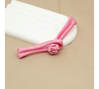 Boutons à nouer chinois pour manteaux chinoises, 50 boutons multicolores en satin de 9 cm avec un seul mot, for costumes Cheongsam, Hanfu et Tang(Rose Red)