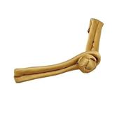 Boutons à nouer chinois pour manteaux chinoises, 50 boutons multicolores en satin de 9 cm avec un seul mot, for costumes Cheongsam, Hanfu et Tang(Golden Yellow)