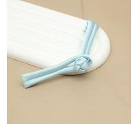 Boutons à nouer chinois pour manteaux chinoises, 50 boutons multicolores en satin de 9 cm avec un seul mot, for costumes Cheongsam, Hanfu et Tang(Light Blue)