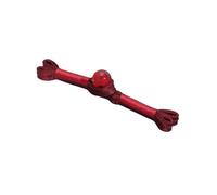 Boutons à nouer chinois pour manteaux chinoises, Boutons de cheongsam faits main, perles jade, forme queue d'hirondelle, un mot, multicolore, 78 mm, lot 10(Wine Red)