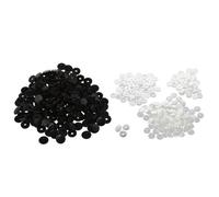 Boutons À Pression T3, 100 Pièces, Boutons De Couture Pour Scrapbook, Noir Et Blanc, Ensemble De 2 Pièces